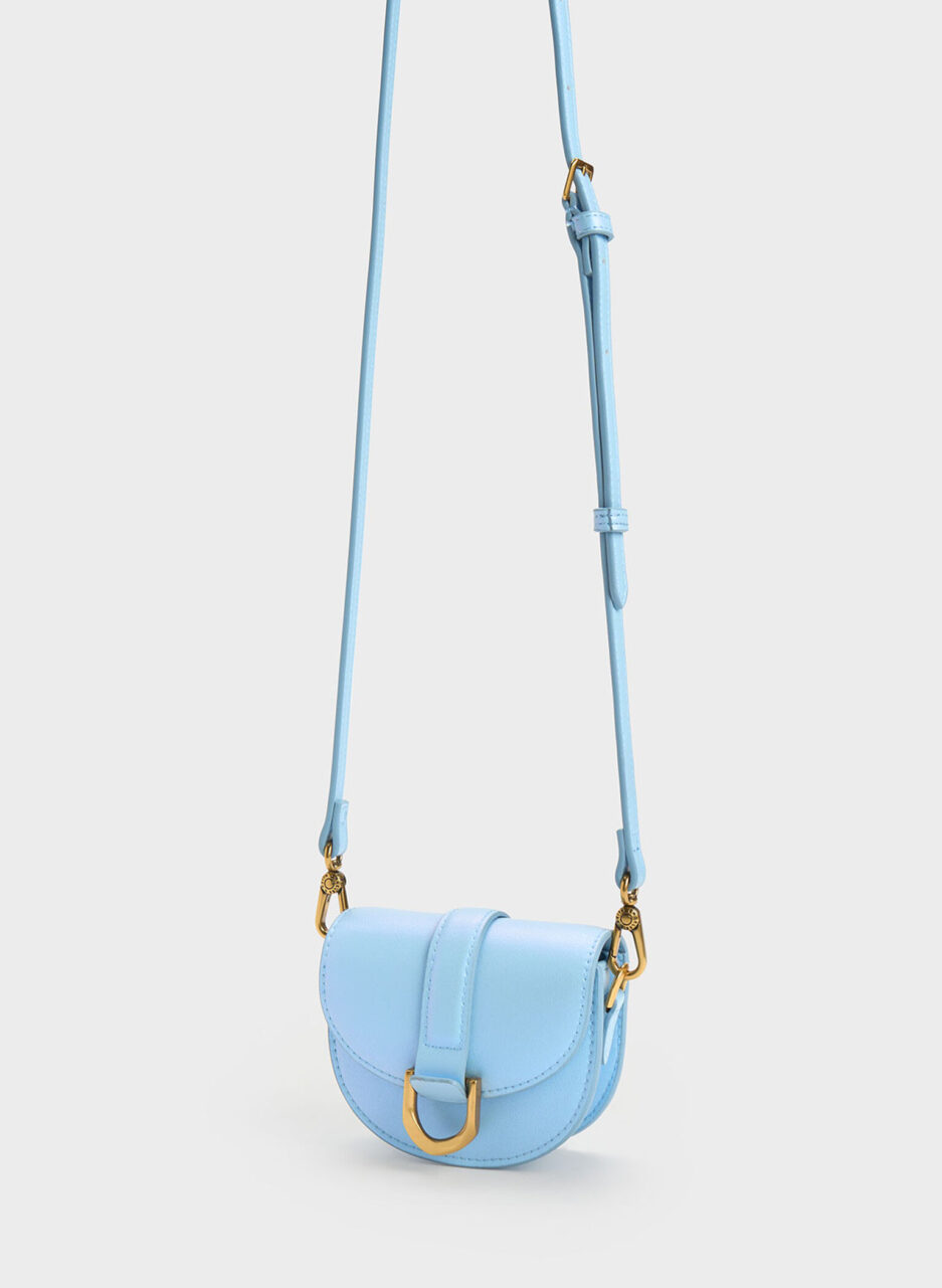 Micro Gabine Saddle Bag - Light Blue - 图片 2